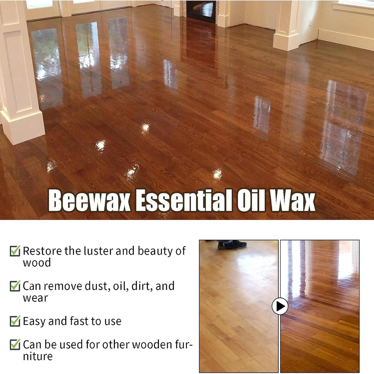 Beeswax Wood Polish Spray | Restore Shine , Protect Furniture | BUY 1 GET 1 FREE